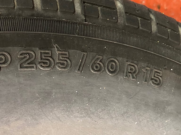 1 x General XP 2000 RWL Tyre 255/60/15 Mustang Mopar