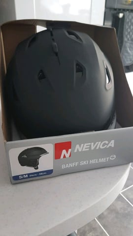 Nevica Banff ski snowboard S - M helmet Black 54 58cm new
