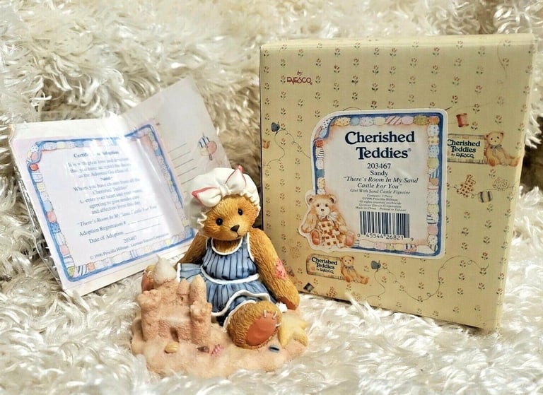 image for Cherished Teddies Bear "Sandy" Boxed with Certificate