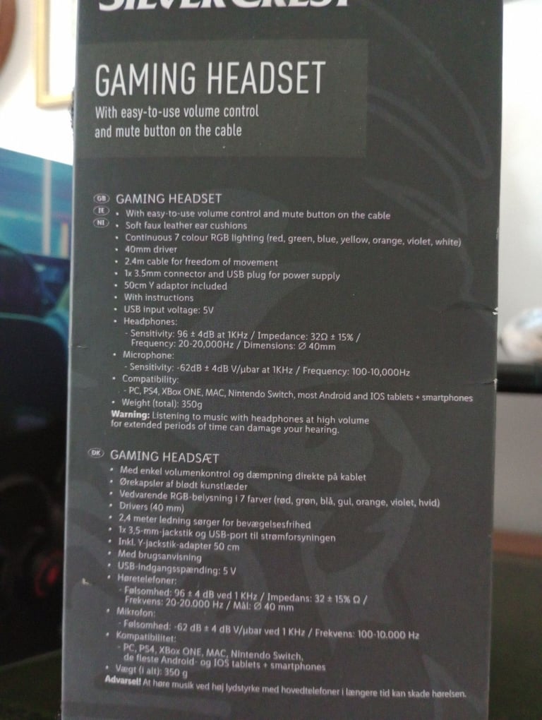 BRAND NEW GAMING HEADSET.