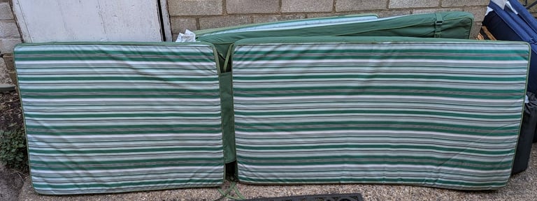 Garden Sun Lounger Cushions x2
