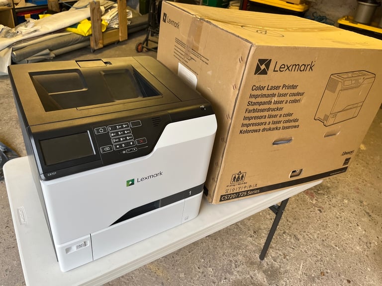 Lexmark CS720 colour laser printer - very little use.