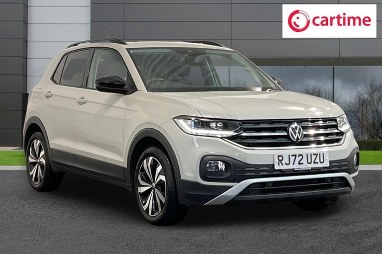 image for 2022 72 VOLKSWAGEN T-CROSS 1.0 TSI BLACK EDITION SUV 5DR PETROL MANUAL EURO 6 (S