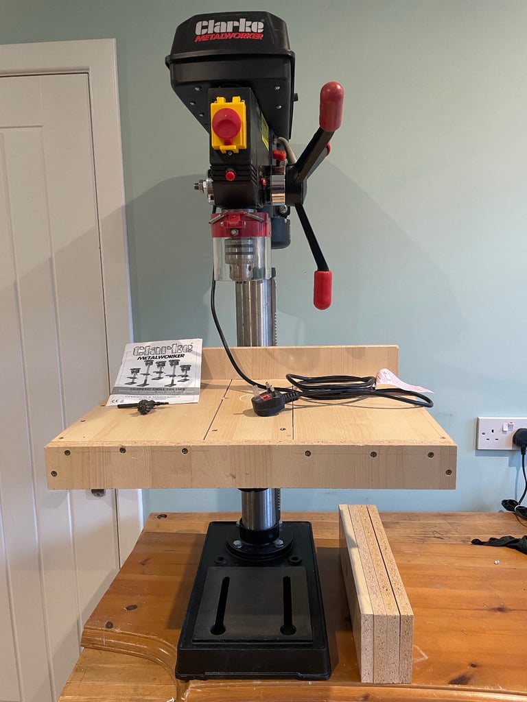 image for Clarke (Machine Mart) CDP302B Bench Drill Press 16 speed with round table (230V)