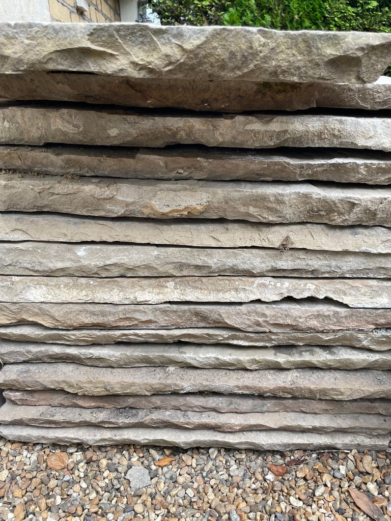 Reclaimed Yorkstone Paving Slabs - 8 square metres