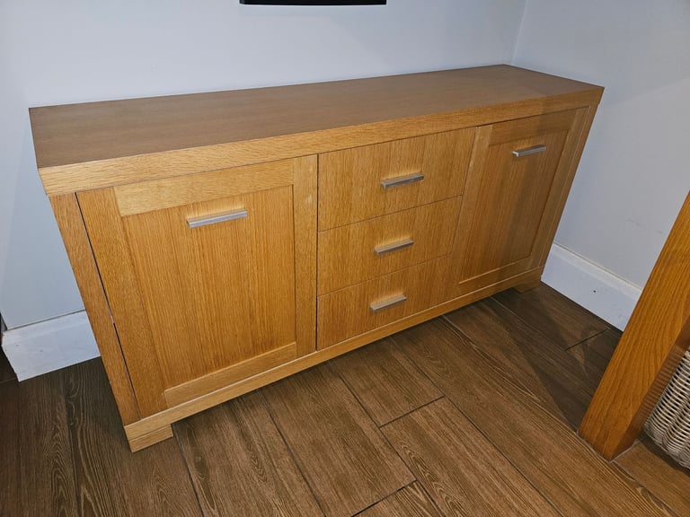 image for Oak effect sideboard - good condition 