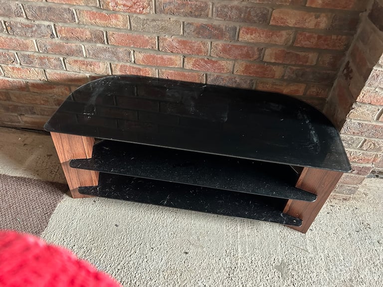 image for Glass tv stand 50/55 inc 