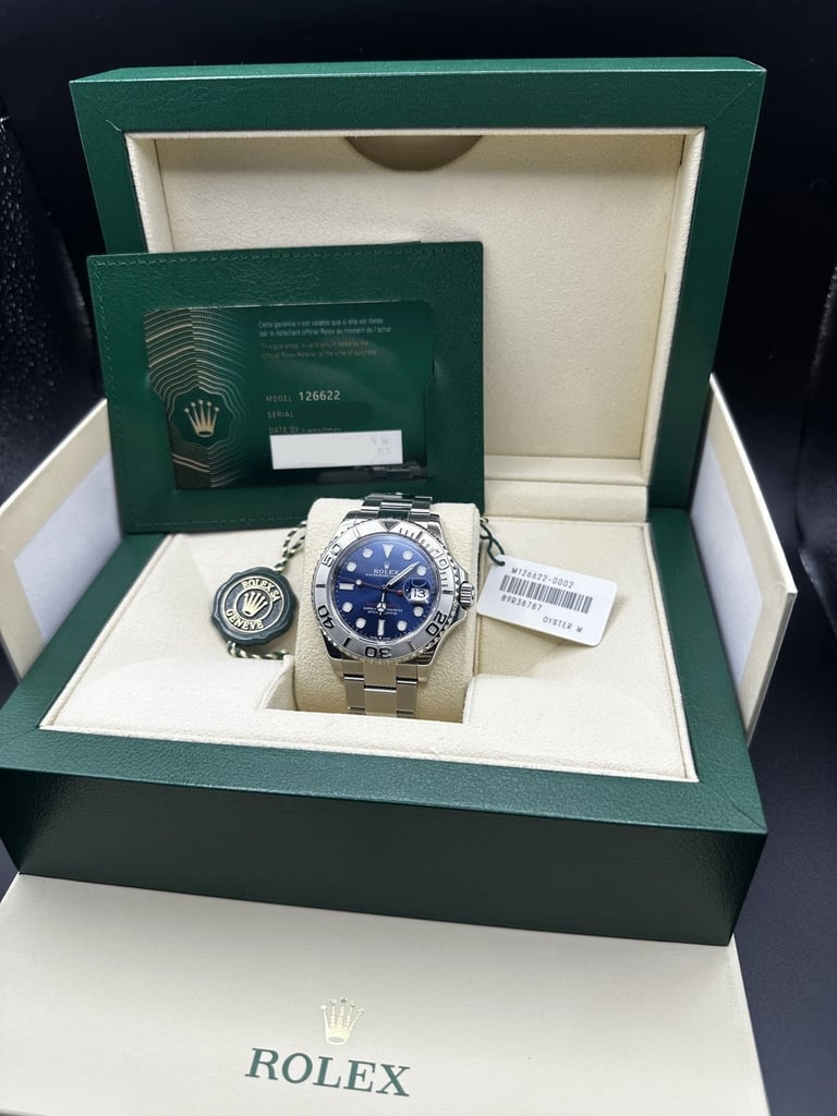  2021 Rolex YachtMaster 40mm 126622 Authenticity Guarantee £8290