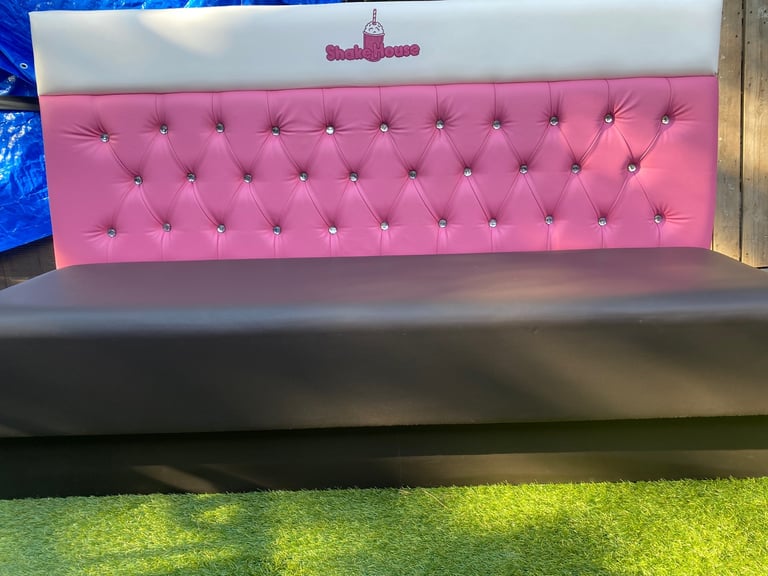 X 4 ,ICE CREAM/ MILKSHAKE PARLOUR SOFAS 185 Cm Length ,GOOD USED CONDITION ,LOCAL DELIVERY
