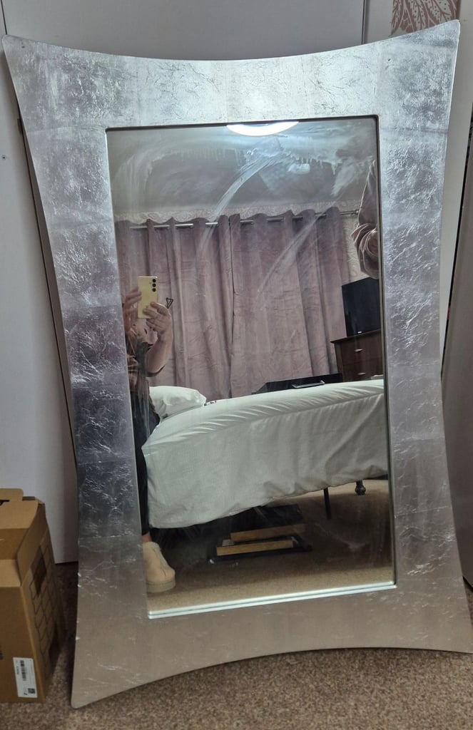 image for LARGE SILVER MIRROR ..reduced in price 