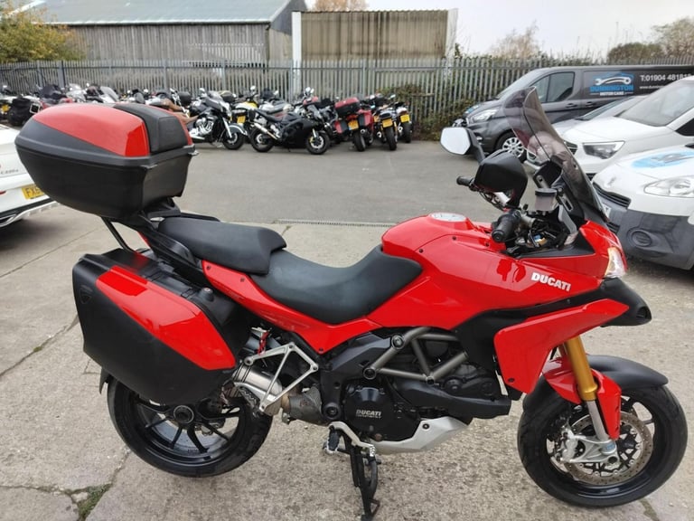 2011 11 DUCATI MULTISTRADA 1200 S TOURING TOURER LUGGAGE PANIERS ADVENTURE