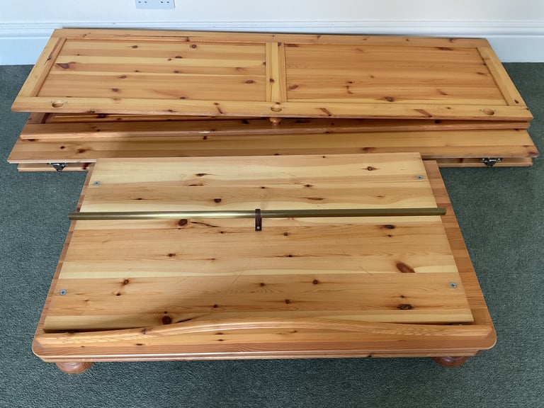 PAIR OF SOLID PINE WARDROBES - Already Disassembled For Ease Of Transportation