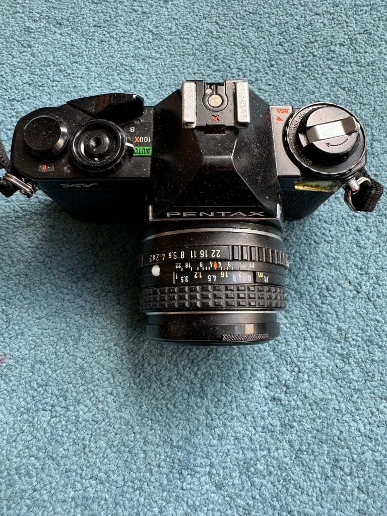 Pentax MV Film Camera and 3 Lenses