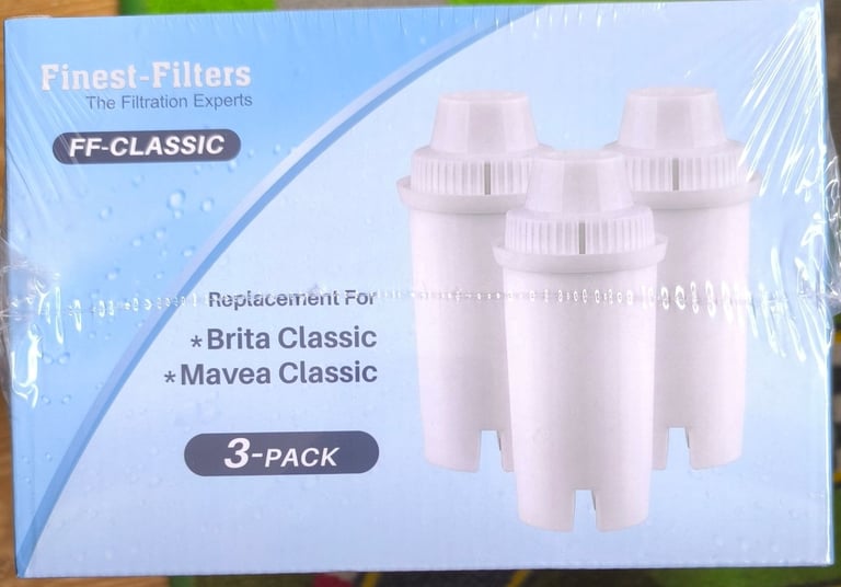 image for 3 pack Replacement water Filters for Brita Classic or Mavea Classic, New