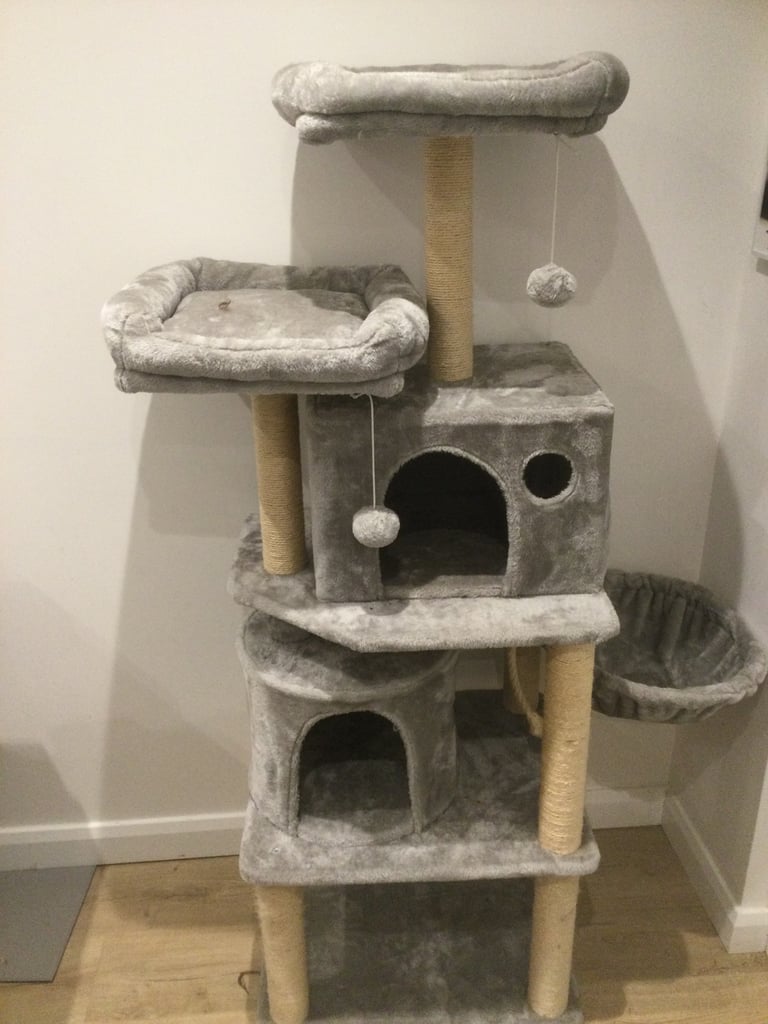 image for Multi layer grey cat tower 