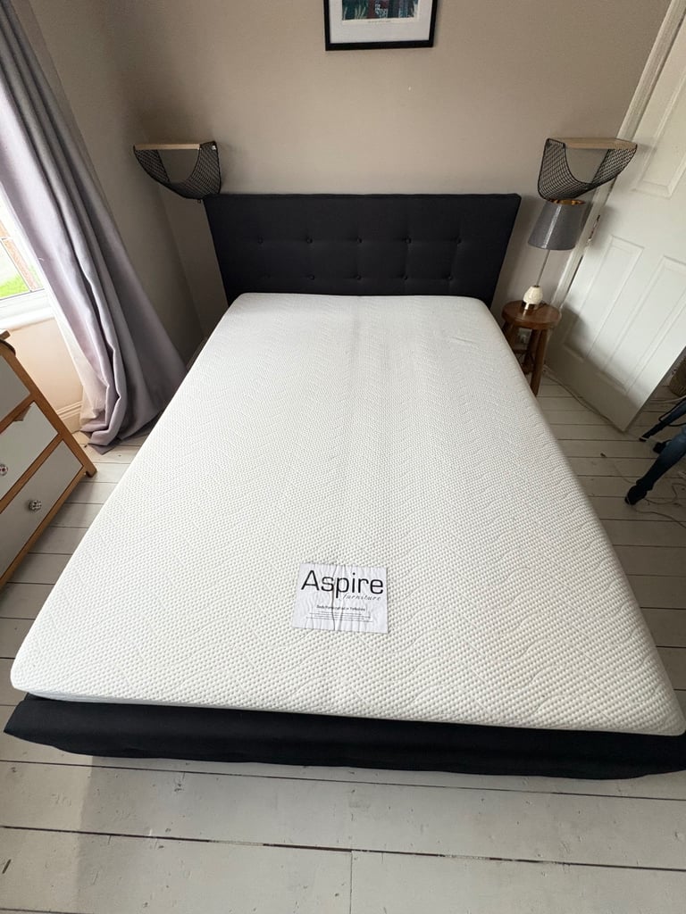 Double bed - mattress and frame 