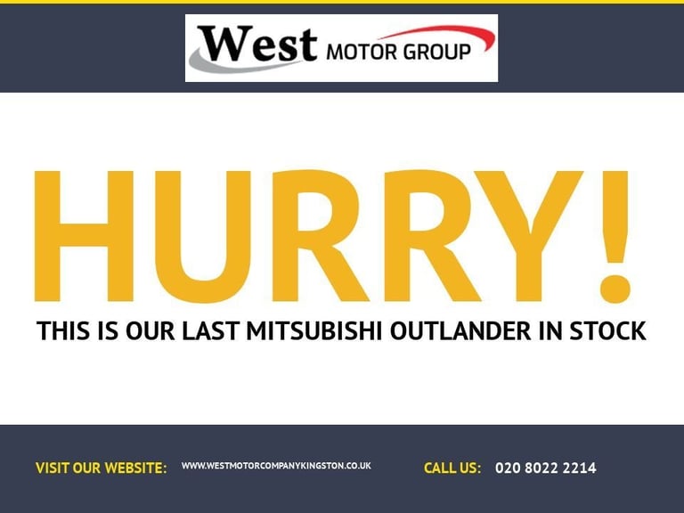 2019 69 MITSUBISHI OUTLANDER 2.4H TWINMOTOR 13.8KWH 4H SUV 5DR PETROL PLUG-IN HY