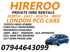 PCO Car Rent - PCO Car Hire - Rent Uber Toyota Prius Hire - Toyota Pirus Uber Private Hire
