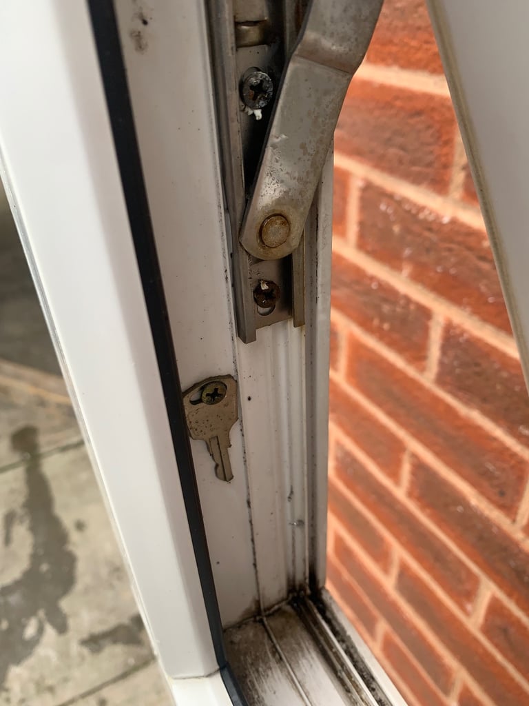 UPVC DOUBLE GLAZED BATHROOM WINDOW WITH TOP OPENER 48.5cm WIDE 113.5cm HIGH