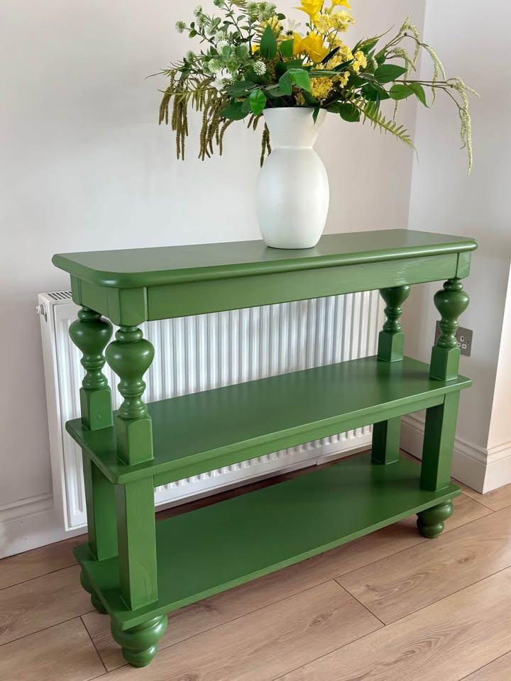 image for Green console table
