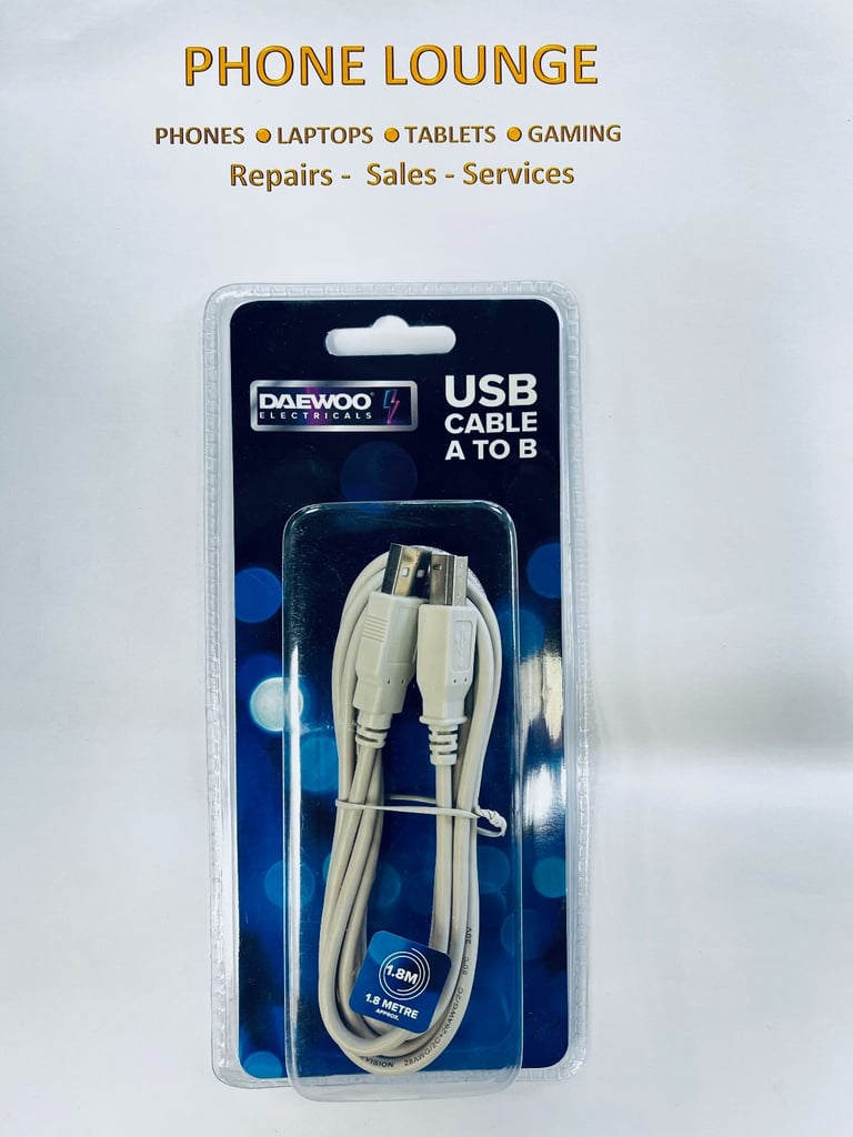 image for USB A to USB B (Printer cable) 1.8m