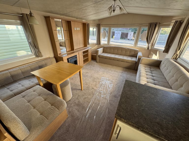 3 Bed Static Caravan - DG, CH, New Carpet - Offsite Sale for Private Land, Farms