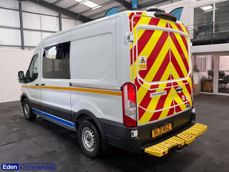 2021 21 FORD TRANSIT 2.0 350 ECOBLUE L2 H2 CREW WELFARE VAN MESS VAN 6 SEATER