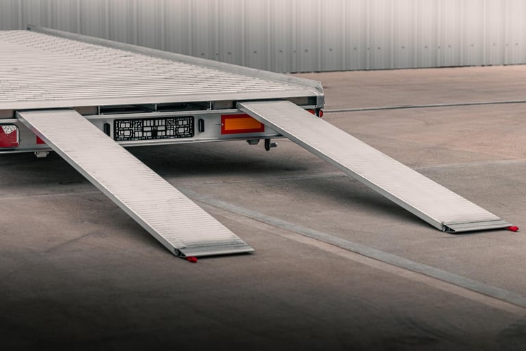 AMS 5.6m x2.25m Car Transporter Trailer Recovery Truck 3500kg Full aluminium 