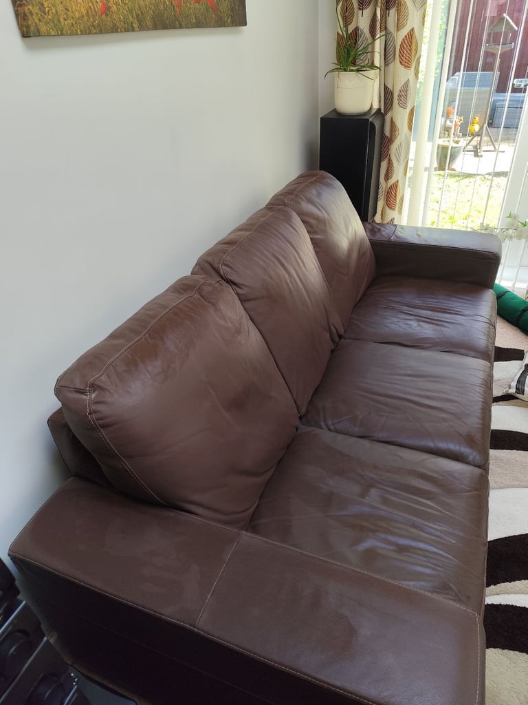 Free Leather 3 seater sofa