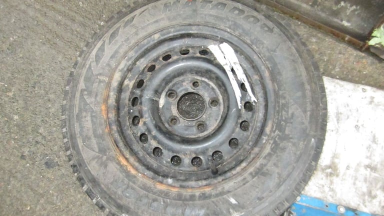 Various selection of car tyres