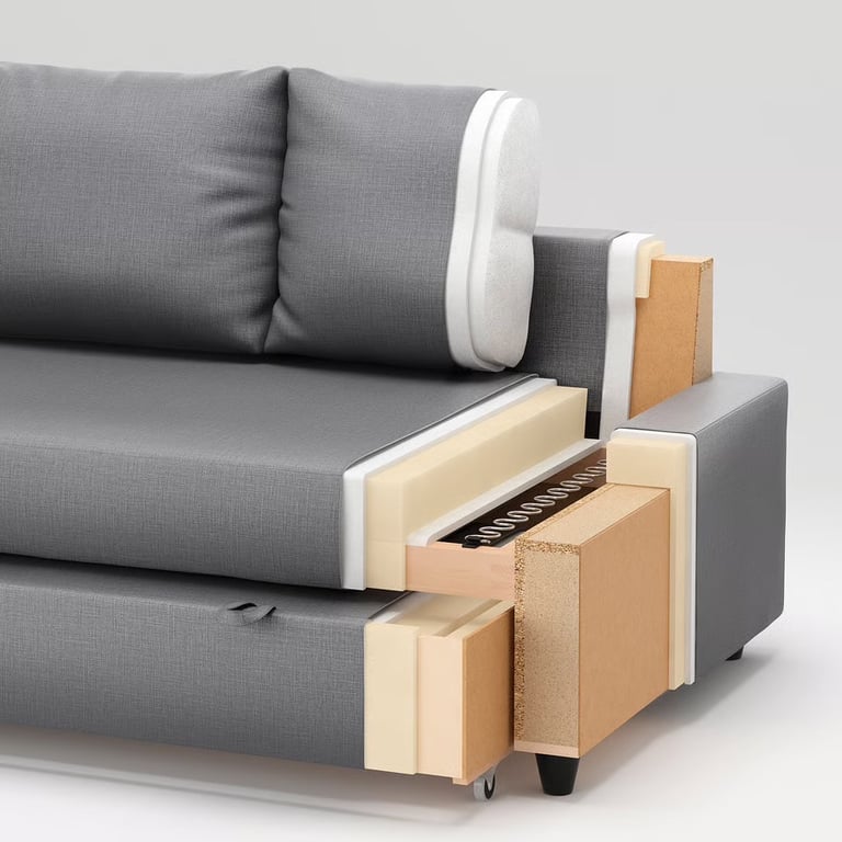 IKEA - FRIHETEN Corner sofa-bed with storage, Skiftebo dark grey - IMMACULATE- RRP £599
