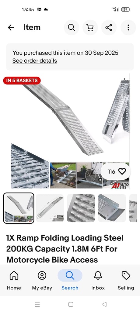 image for Brand new Motorcycle ramp for sale sealed box