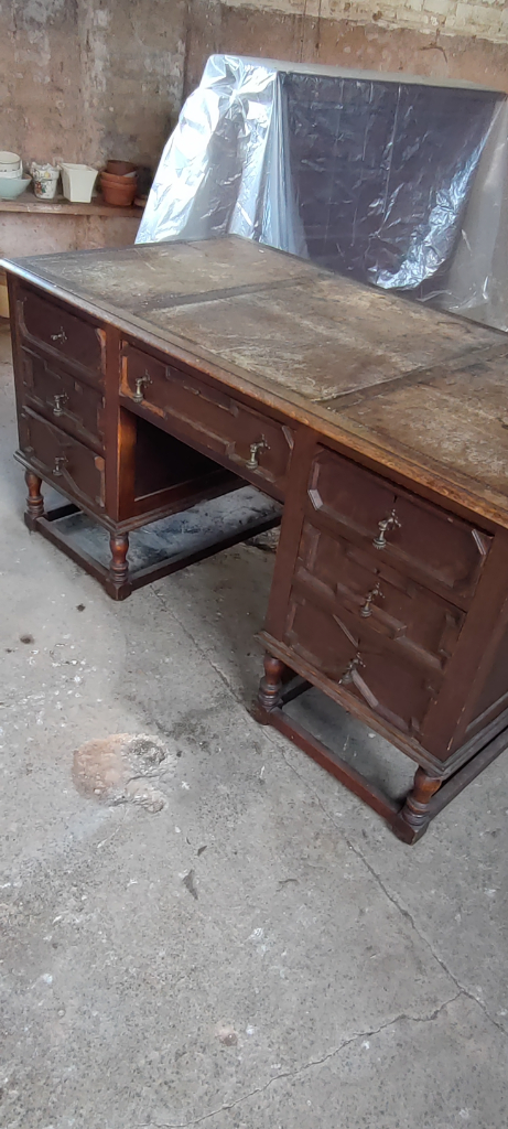 Vintage Mahogany Desk 