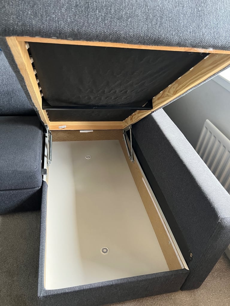 IKEA - FRIHETEN Corner sofa-bed with storage, Skiftebo dark grey - IMMACULATE- RRP £599