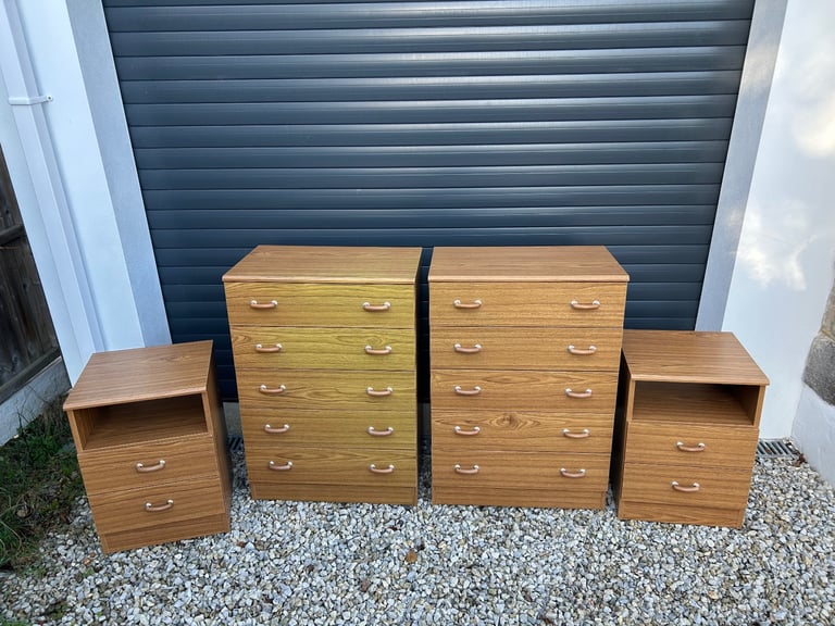 image for Two Chest of drawers and two Bedside Cabinets 