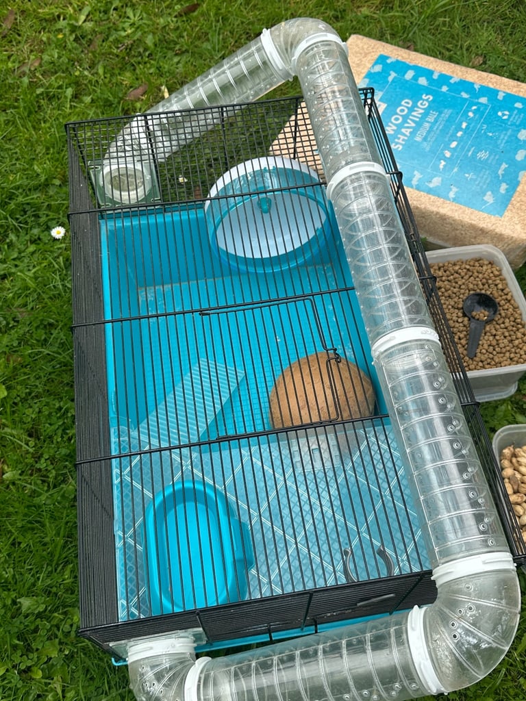 Hamster cage and accessories 