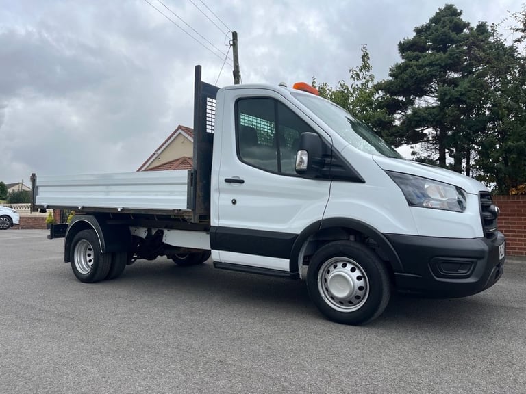 2021 Ford Transit 130 2.0 350 EcoBlue Leader RWD L2 Euro 6 MWB TIPPER BODY 80K +VAT CHASSIS CAB D...
