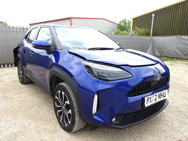 2022 72 REG TOYOTA YARIS CROSS DESIGN HEV HYBRID AUTO DAMAGED SALVAGE