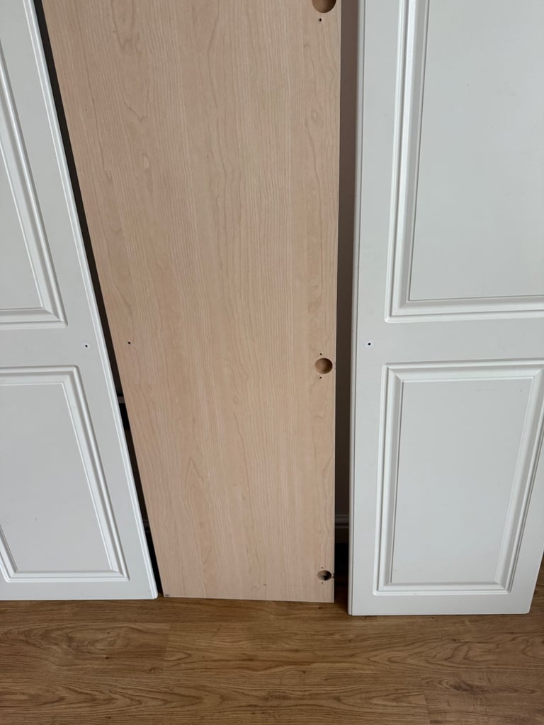 3x Hammonds White Wardrobe Doors H 193.5cm W 44cm