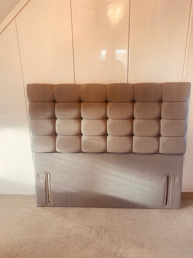 image for John Lewis King Size Grey Headboard 
