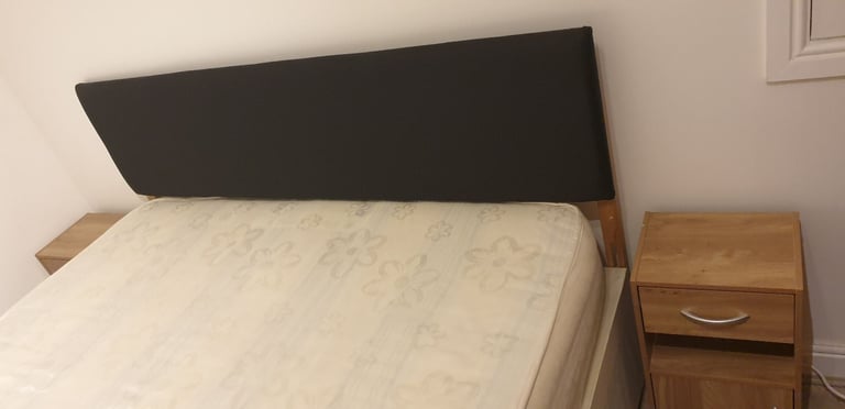 King size bed with total clean mattress