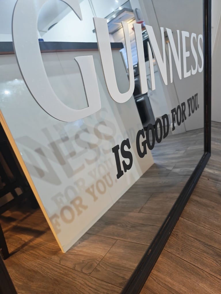 image for &quot; LARGE &quot; GUINNESS Mirror 🍻