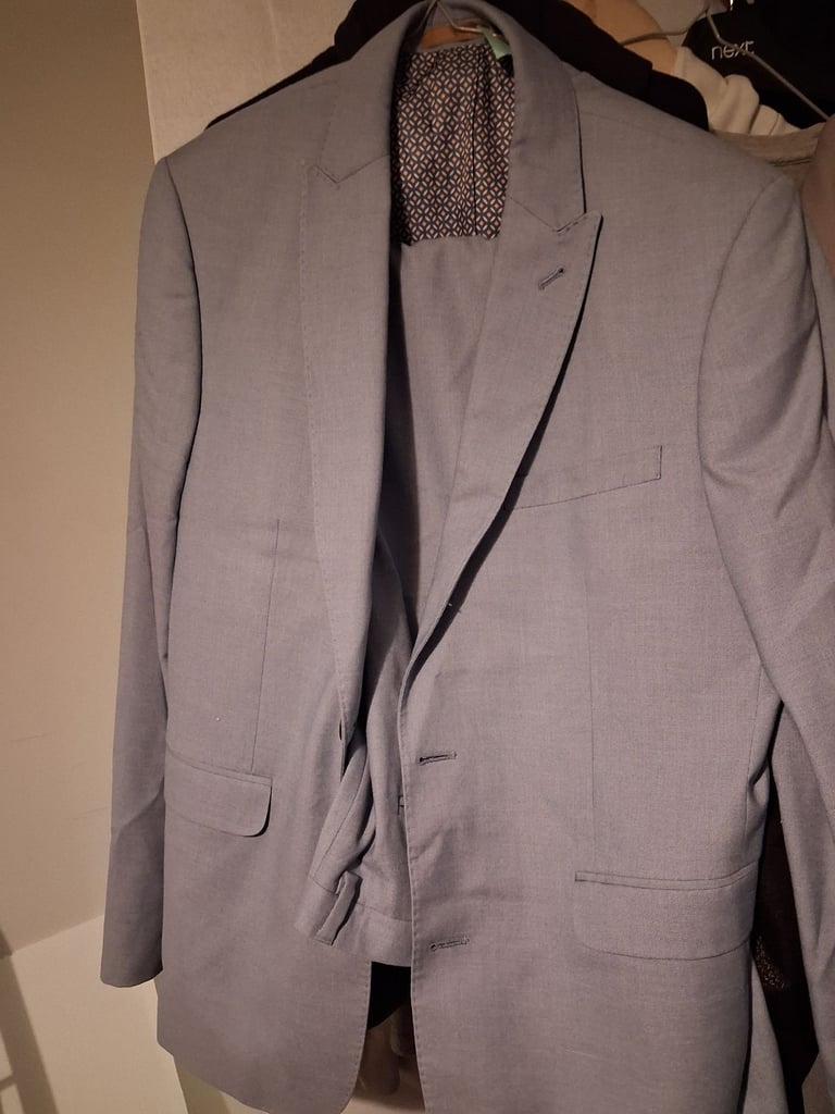 image for Burtons Mens suit light blue 
