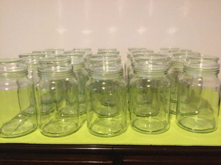 16 x Douwe Egberts Glass Storage Jars