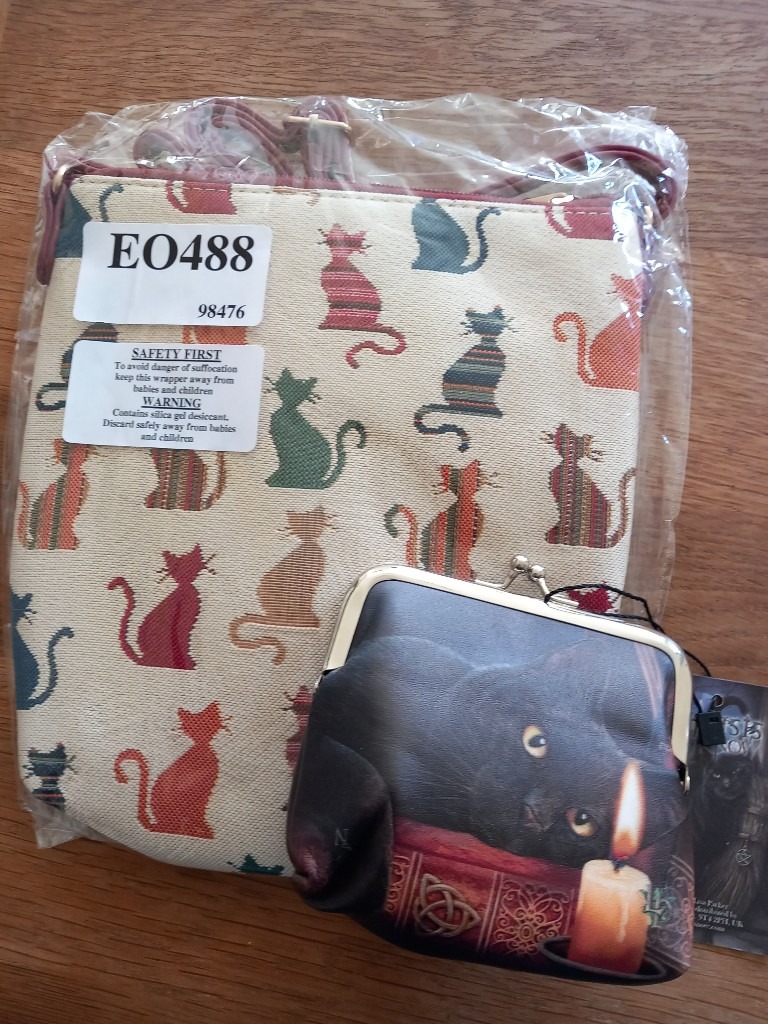 Cat bag and purse (new, unused)