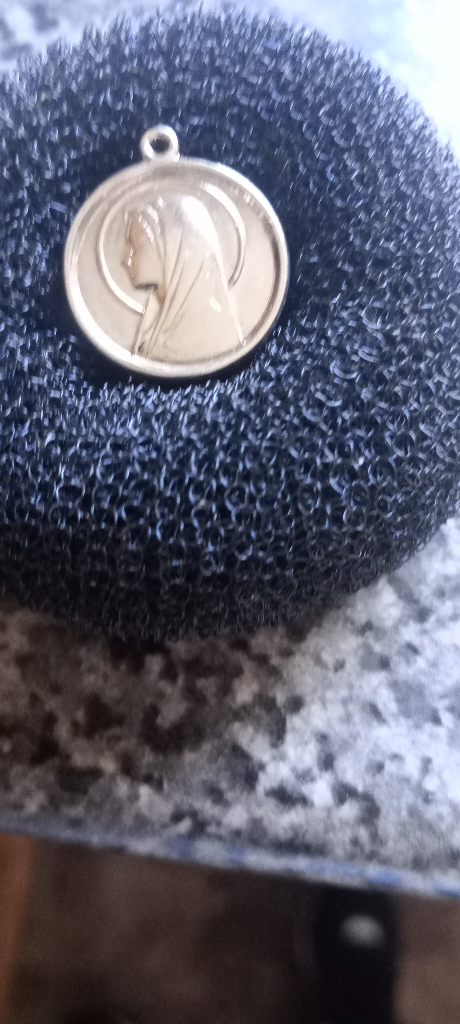 image for Vintage Sterling Silver Medal Pendant 