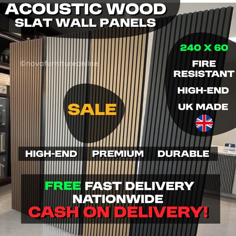 image for Acoustic slat wall panels 