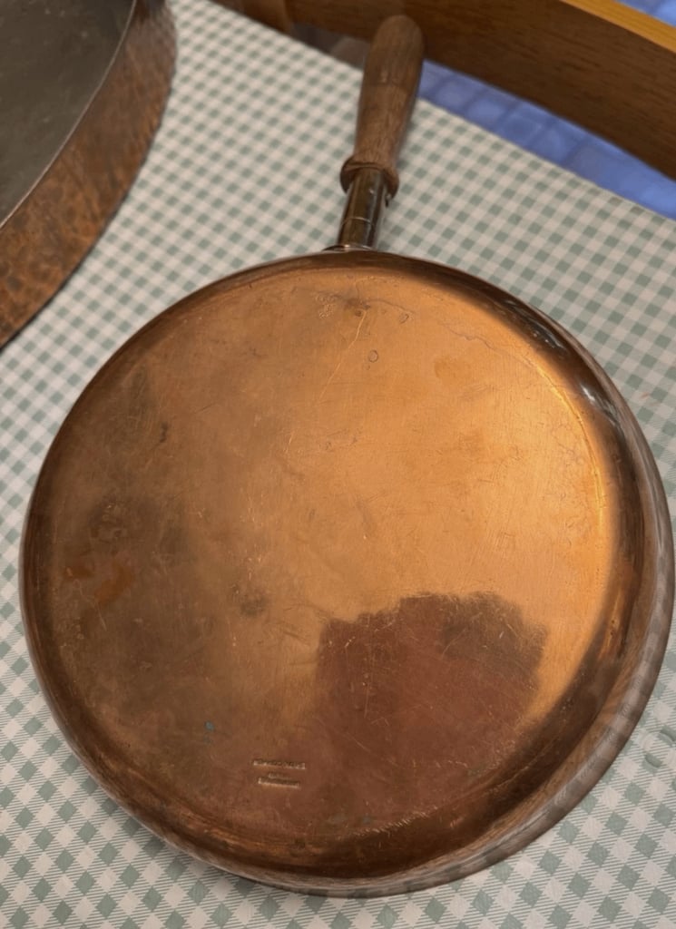 Heavy Vintage copper cooking pots 
