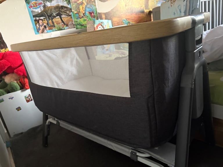 image for Tutti Bambini CoZee Bedside Crib - Charcoal