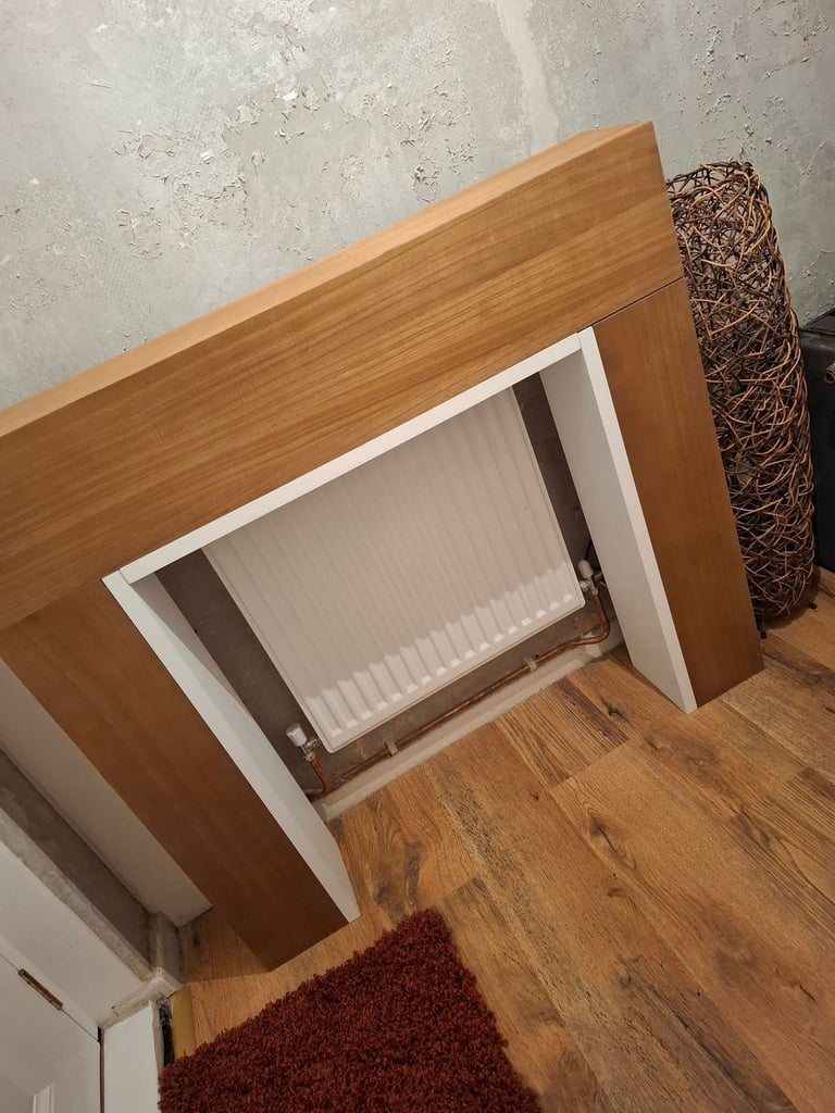 Wooden fire surround 